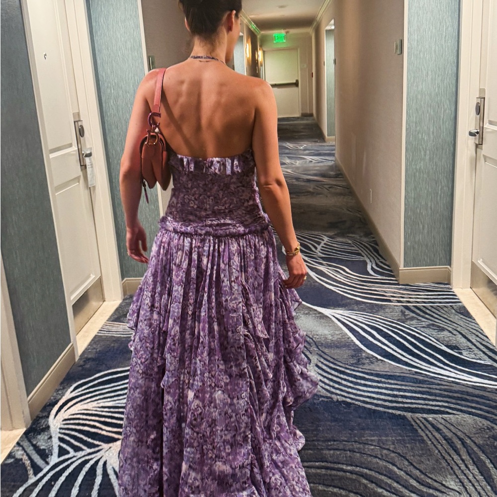 cinq a sept Lavender Floral Maxi Dress - Picture 3 of 4